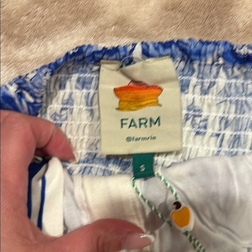 FARM Rio Blue and White Porcelain Print Romper - Picture 6 of 6